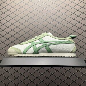 Green Mexico 66 Leather Sneakers Onitsuka Tiger